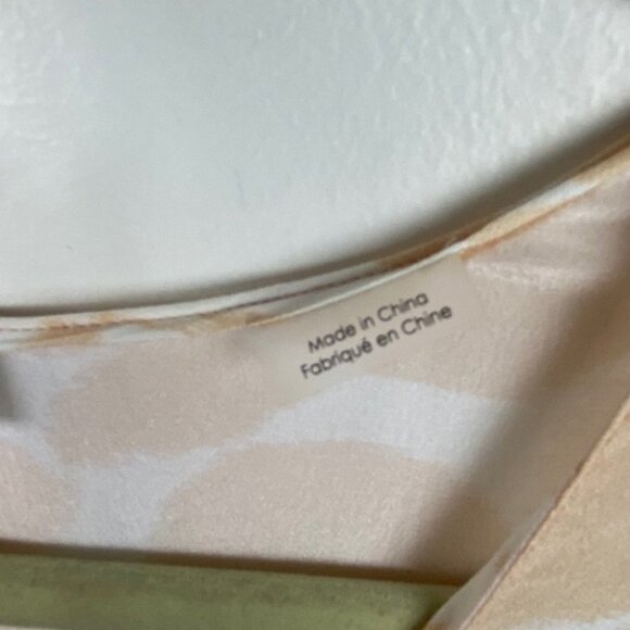 Equipment 100% Silk Sleeveless Tunic Top Size Medium Blush Pink Blouse Leopard M - Picture 6 of 8